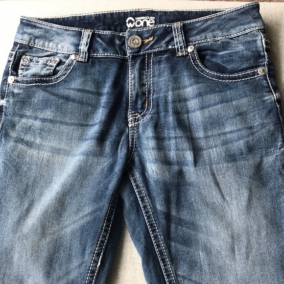 ⭐️4 for 20⭐️ Warehouse One size 4 blue jean capris - Picture 3 of 11